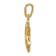 14k Yellow Gold Textured Star of David Pendant