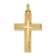 14K Yellow Gold Polished Latin Cross Pendant