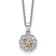 Rhodium Over Sterling Silver with 14K Accent and Diamond 18-inch Necklace
