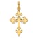 14k Yellow Gold Textured Fancy Cross Pendant