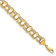 14k Yellow Gold 9.5mm Triple Link Charm Bracelet