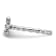 Rhodium Over Sterling Silver Stackable Expressions Cross Amethyst Ring 0.10ctw