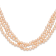 7-8mm Pink Freshwater Cultured Pearl 76-inch Slip-on Necklace