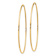 14k Yellow Gold 2 1/8" Endless Hoop Earrings