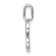14K White Gold Diamond Letter S Initial Pendant