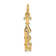 14k Yellow Gold Polished TAKEN pendant