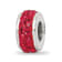 Sterling Silver Reflections Red Double Row Preciosa Crystal Bead