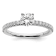 Rhodium Over 14K White Gold Lab Grown Diamond SI1/SI2, G H I, Engagement Ring