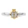 14K Yellow Gold Over Sterling Silver Stackable Expressions Ladybug
Diamond Ring 0.06ctw