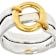 Two-Tone Circle Ring In Gold And Silver