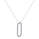 Sapphire Sterling Silver Bar Necklace