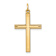14k Yellow Gold Laser Designed Cross Pendant
