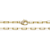 CZ Pave Clasp Paperclip Link Chain Necklace In 14K Gold Over Brass 16 Inch
