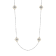 White Cubic Zirconia Platineve® Station Necklace 0.36ctw