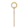 14k Yellow Gold Satin Boy with Cap on Left Love Charm