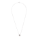 Gray Cultured Carved Freshwater Pearl Necklace In 14K White Gold