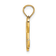 14k Yellow Gold Script Letter H Initial Pendant
