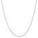 14K White Gold 0.6mm Round Snake Chain Necklace