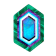Intarsia Multi-Stone Inlay 34x22mm Hexagon