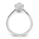 Rhodium Over 14K White Gold 2 ct. G H I True Light Pear Moissanite
Solitaire Ring