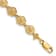 14k Yellow Gold Textured Sand Dollar Bracelet
