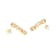 White Cubic Zirconia 18k Yellow Gold Over Silver April Birthstone
Earrings 8.10ctw