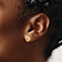 14k Yellow Gold Polished Love Knot Stud Earrings