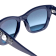 Chanel Navy Blue Frame "CC" Logo in Heart & Pearl Accent /
Blue Gradient Lens Sunglasses