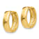14k Yellow Gold 1/2" Round Hinged Hoop Earrings