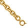 18K Yellow Gold 16.8mm Open Link Cable 8.5 inch Bracelet