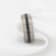 AVIATOR Domed Brushed Titanium Men's Wedding Band with Black Sapphire
Stones Inlay 8mm