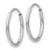 Endless Hoop Earrings In 10K White Gold