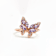 Purple Amethyst White Topaz 14K Rose Gold Over Sterling Silver Ring