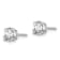 Certified White Lab-Grown Diamond G-H SI 14k White Gold 4-Prong Stud
Earrings 1.00ctw