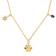 Multi-stone Paw Print Pendant Dog Mom Charm Pendant Gold Over Silver
Charm Pendant  Necklace