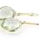 Green Prasiolite 14K Yellow Gold Dangle Earrings 13.00ctw