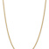 14k Yellow Gold 2.8mm Solid Flat Wheat 16 Inch Chain