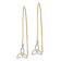 14k Yellow Gold and Rhodium Over 14k Yellow Gold Diamond-Cut Box Chain
Celtic Knot Threader Earrings
