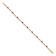10k Yellow Gold Diamond and Oval Red Ruby Bracelet