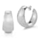 Sterling Statements Rhodium Over Sterling Silver Bold Wide Graduated
Hoop Earrings