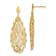 14K Yellow Gold Polished Diamond-cut Post Dangle Earrings