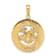 14k Yellow Gold Textured Puerto Rico with Frog Pendant