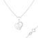 7-7.5mm Button White Cultured Freshwater Pearl and CZ Rhodium Over
Sterling Silver Pendant