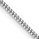 Rhodium Over 14k White Gold 1.3mm Solid Curb 22 Inch Chain