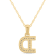 White Diamond Accent 10k Yellow Gold D Initial Pendant With 18” Rope Chain