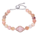 Pink Rose Quartz Sterling Silver Bolo Bracelets