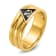 10K Yellow Gold Men's Polished with Black Enamel 33rd Degree Masonic Ring