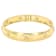 Italian Nobile Bloom Opera Bangle In Solid 14K Yellow Gold