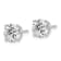 Rhodium Over 14K Gold Certified Lab Grown Diamond 3ct. VS/SI GH+,
4-Prong Earrings
