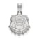 Rhodium Over Sterling Silver LogoArt University of Georgia Small Pendant